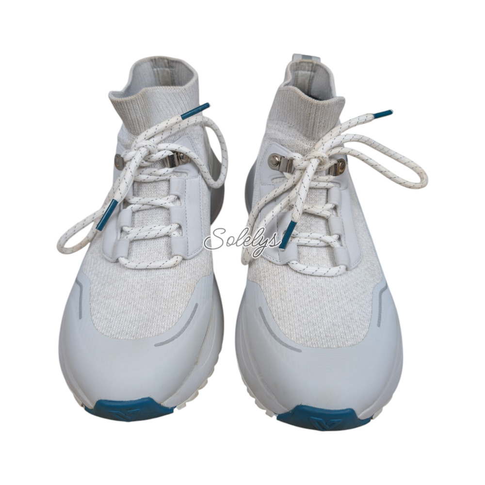 Vessi Stormburst High Womens 6 Frost White Waterproof Knit DymaTex Sneaker Boot